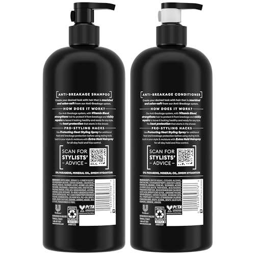 TRESemm Shampoo Conditioner AntiBreakage Keratin Mask Strengthening Products for Dry Damaged Hair