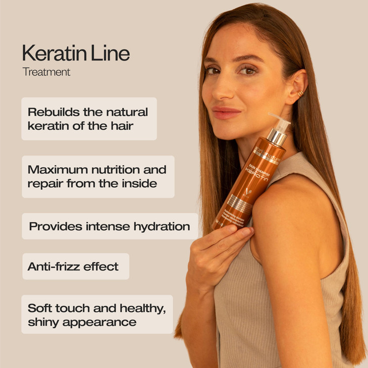 abril et nature Professional Hairdressing Shampoo Keratin Repairs and Restructures For Dull Natural Hair UltraFast Actio