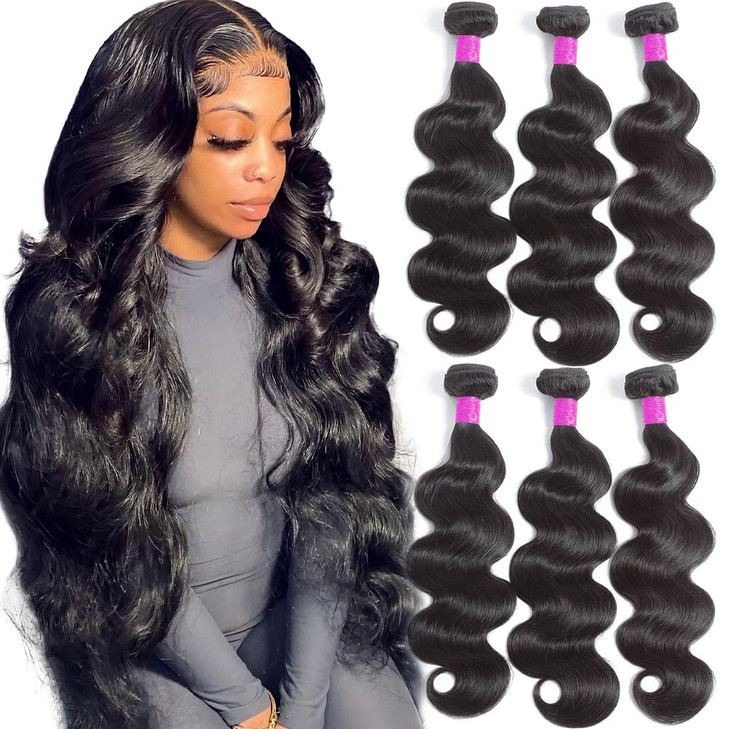Flady Hair 10A Brazilian Body Wave Virgin Hair 3 Bundles 14 16 18inch Unprocessed Virgin Human Hair Weave Bundles Natura