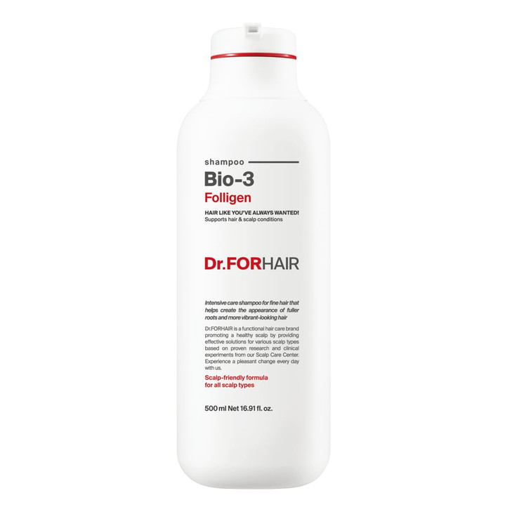 DrFORHAIR Folligen Bio3 Shampoo Korean Hair Care Clarifying Volumizing Root Boost For Hair Thickening Fuller Looking 169