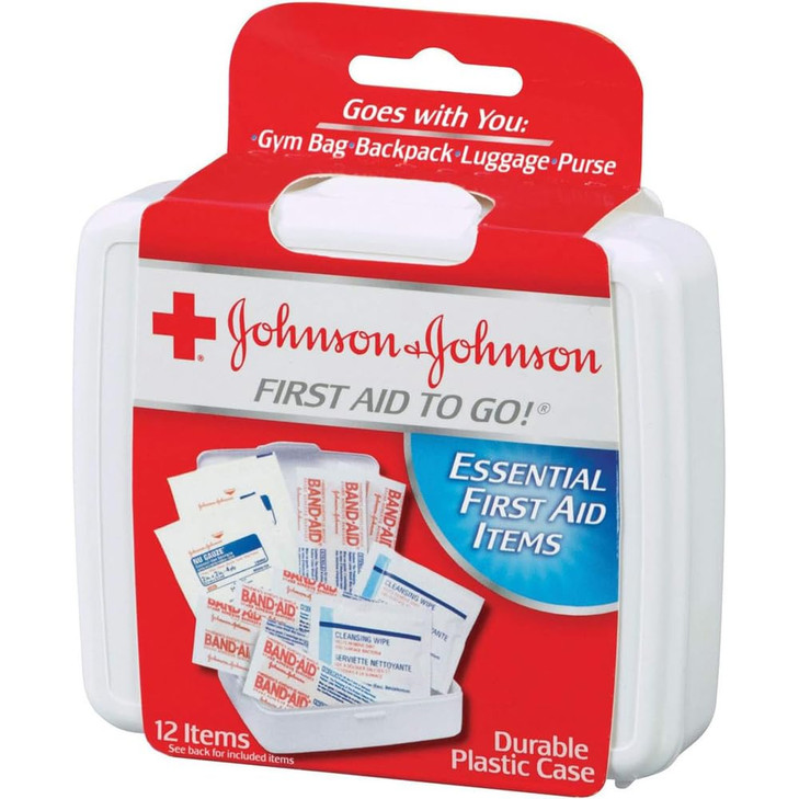 Johnson & Johnson First Aid to Go Kit 12 Items 1 Each (Pack of 2) online at globaldelivered