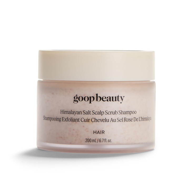 goop Beauty Scalp Scrub Shampoo Exfoliator to Dexofiy Purify Himalayan Salt Rosehip Oil Cleanses Hair of Product Buildup