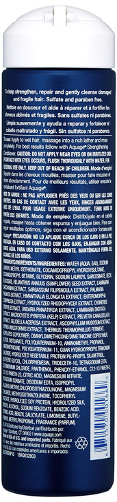 AQUAGE SeaExtend Strengthening Shampoo For Fine Hair Keeps Hair Full Protected and Brings out Natural Texture 10 fl oz