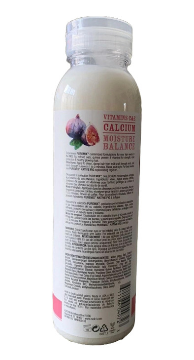 RUSK Puremix Native Fig Replenishing Conditioner for Normal Hair Detangles and Restores Hairs Moisture Levels 12 oz