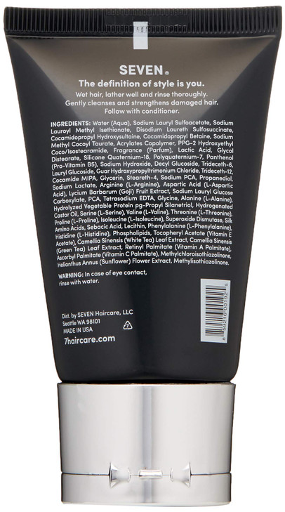 SEVEN Haircare KENTE BOND Shampoo for Split Ends Damaged Hair Sulfate Free Cruelty Free with Green Tea Guar Pro Vitamin