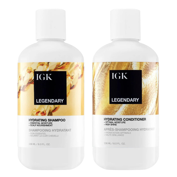 IGK LEGENDARY Dream Hair Shampoo Conditioner Set Hydration Softness Shine Vegan CrueltyFree 8 oz Pack of 2