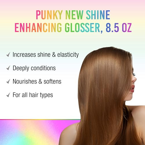 Punky Colour 3in1 Clear Hair Gloss Spray Color Shine Glosser LongLasting Hair Shine Smooth Glossy Finish 85 fl oz