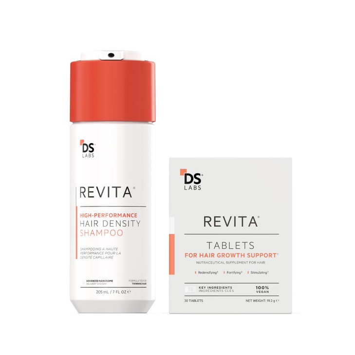 DS Labs Revita Shampoo Revita Tablets Kit 205mL 30 Tablets Scalp First Cleanse Daily Supplement for Fuller Looking Thick