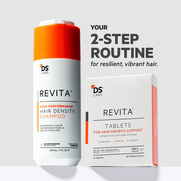 DS Labs Revita Shampoo Revita Tablets Kit 205mL 30 Tablets Scalp First Cleanse Daily Supplement for Fuller Looking Thick