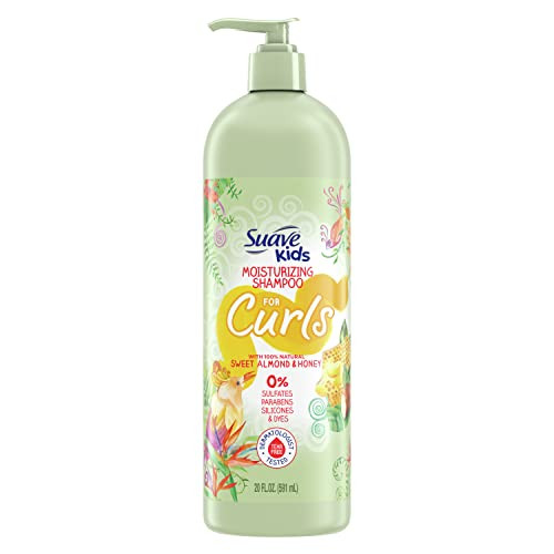 Suave Kids Naturals Shampoo for Kids Curls Sulfate Free Sweet Almond and Honey Dermatologist Tested TearFree 20 oz