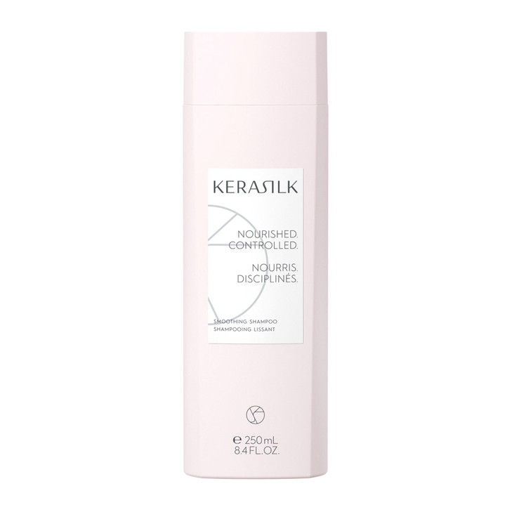 KERASILK Smoothing Shampoo Intensively Nourishes Tames Frizz Smooths Strands For Coarse Frizzy Unruly Hair Improves Mana