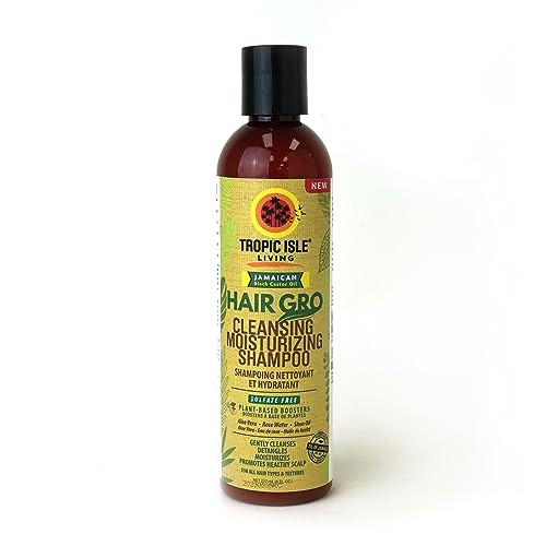 Hair Gro Cleansing Moisturizing Shampoo 237ml Infused with Aloe Vera Rose Water to Nourish and Soften Shea Oil for Moist