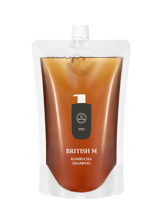 BRITISH M Kombucha Shampoo 750ml2536floz Vegan Shampoo Refill