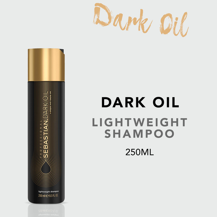 Sebastian Professional Dark Oil Lightweight Shampoo Infused with Jojoba Argan Oil 84 fl oz