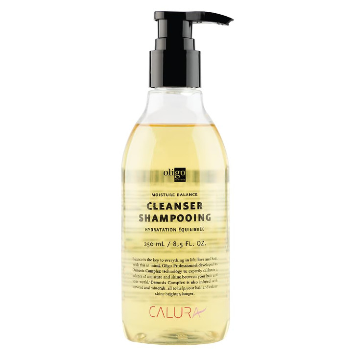 Oligo Professionnel Calura Moisture Balance Cleanser Sulfate free shampoo Vegan Paraben free Color safe Shine Hydrating