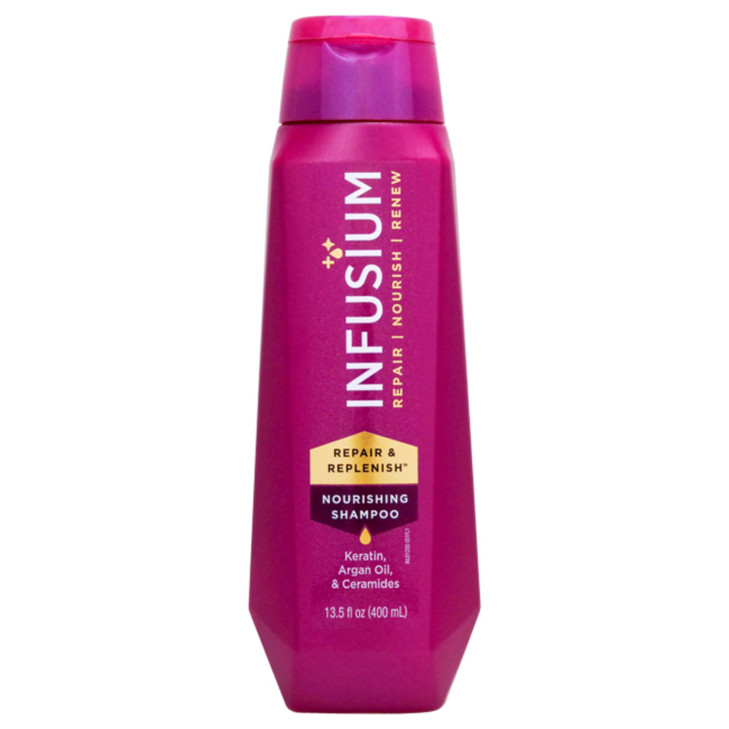 Infusium Repair and Replenish Nourishing Shampoo Hydrating and Clarifying Shampoo for Build Up Ceramides Keratin and Arg