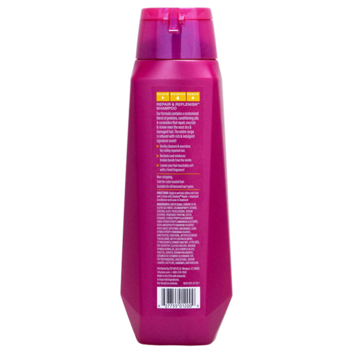 Infusium Repair and Replenish Nourishing Shampoo Hydrating and Clarifying Shampoo for Build Up Ceramides Keratin and Arg