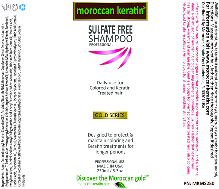 Moroccan Keratin Sulfate Free Shampoo Conditioner Set Infused with Moroccan Argan Oil