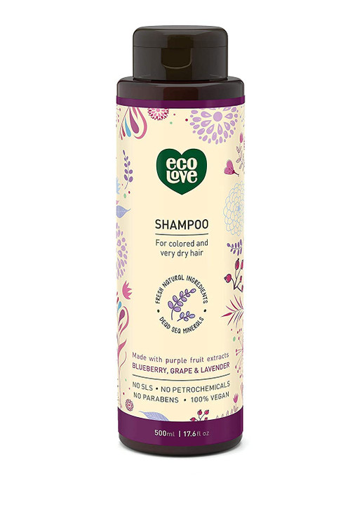 Eco Love Shampoo Blueberry Grape Lavender Extracts 1691 Fl Oz