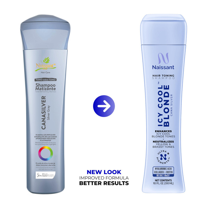 Naissant Icy Cool Blonde Hair Purple Toning Shampoo Ultra HighPurity Pigments Neutralizes Yellow Brassy Tones Hyaluronic