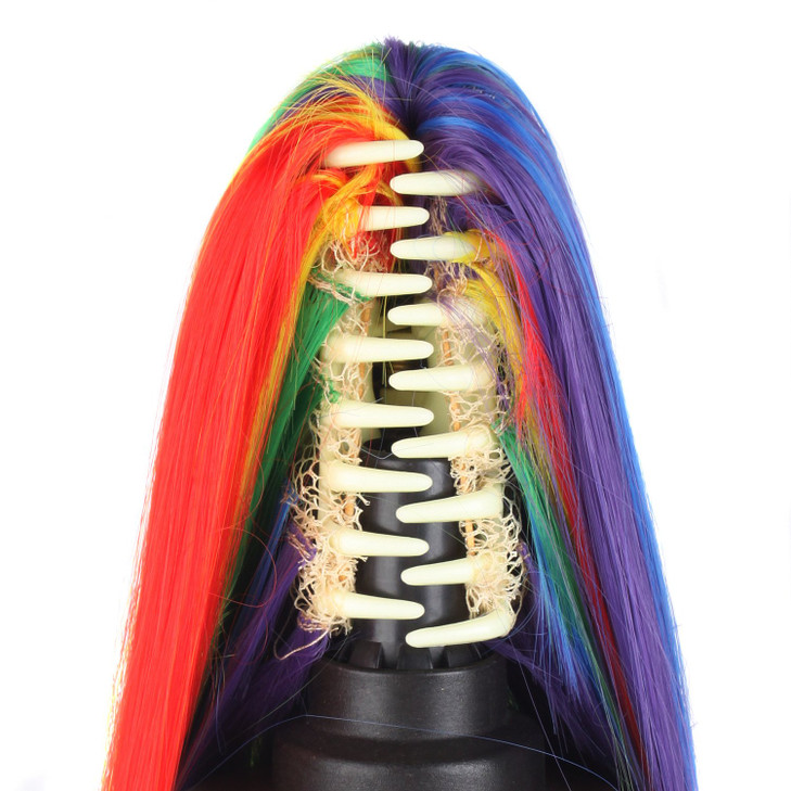 MapofBeauty Rainbow Colors Long Straight Clip on Ponytails/Cosplay Wig (Ponytails) online at globaldelivered