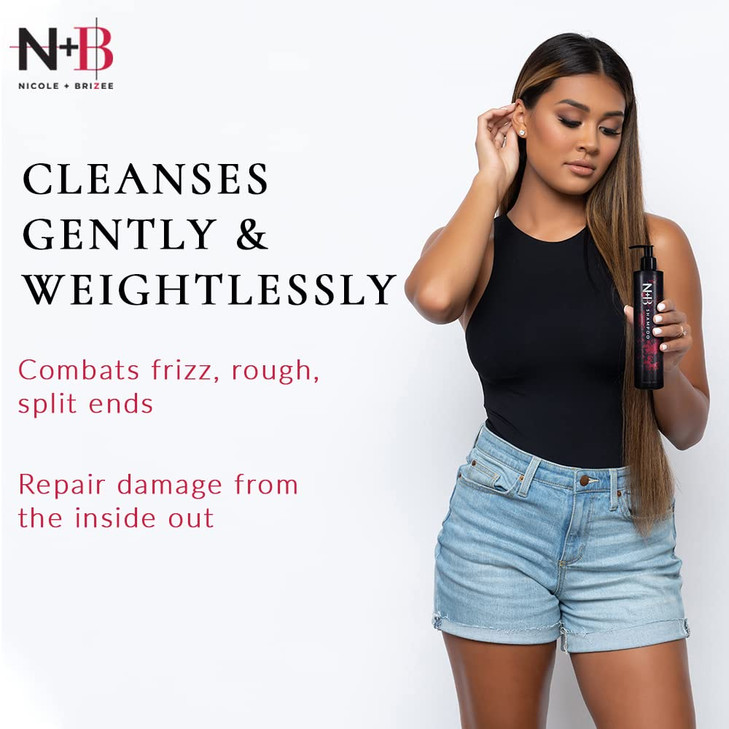 Nicole Brizee NB Core Collection ParabenFree For All Hair Types and Textures Strengthens and Hydrates Made in the USA Sh