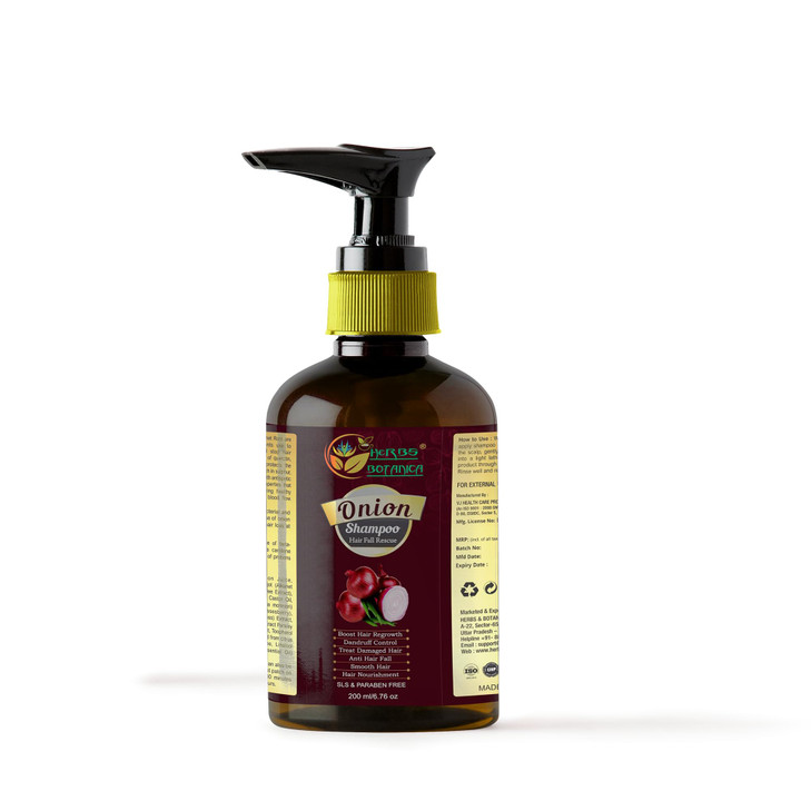Onion Shampoo for Hair Growth Enriched with Caffeine Curry Leaf Indian Alkanet Root Controls Hair Fall Dandruff Onion Sh