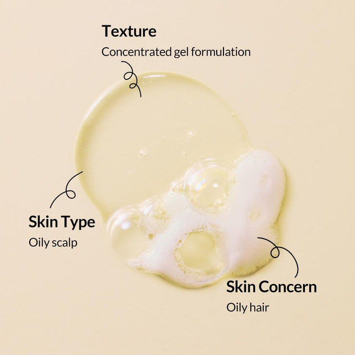 Whamisa Organic Seeds Shampoo for Oily Scalp Fermented Ingredient Formula for Refreshing Cleanse Balanced Oil Control Sc