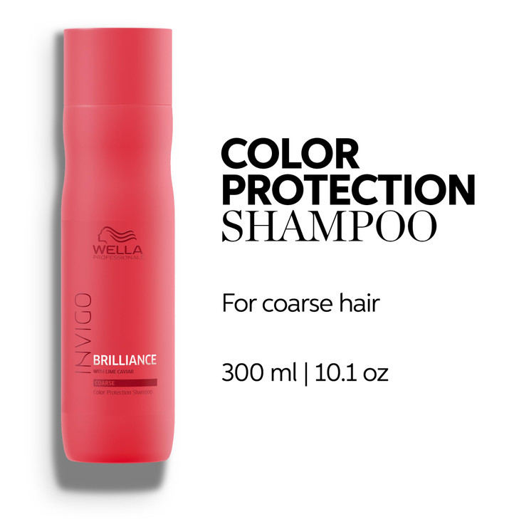 Wella Professionals Invigo Brilliance Shampoo for Coarse Hair Color Protection Vibrancy 101 Fl Oz
