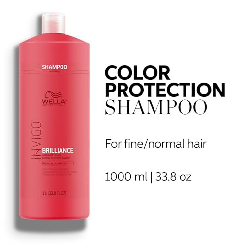 Wella Professionals Invigo Brilliance Shampoo For FineNormal Colored Hair Intense Color Protection Maintains Vibrancy 33