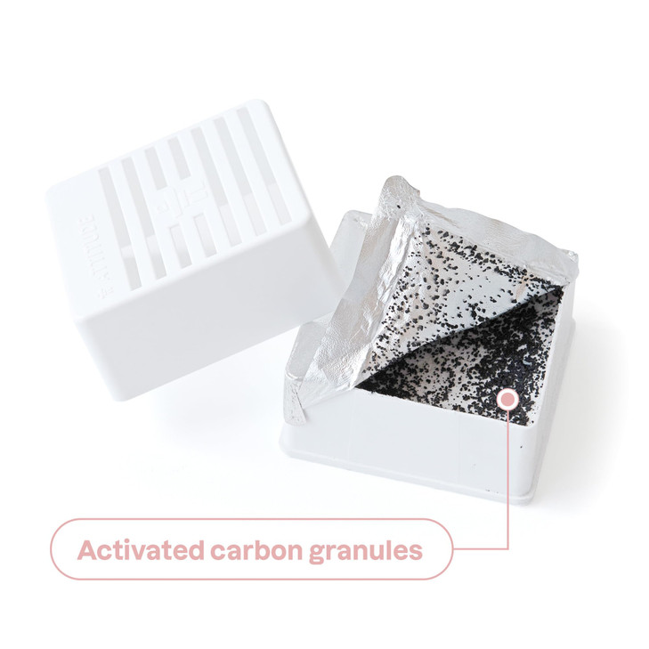 ATTITUDE Baby Air Purifier Activated Carbon Freshener Plant and MineralBased Vegan Orange and Pomegranate 8 Ounces