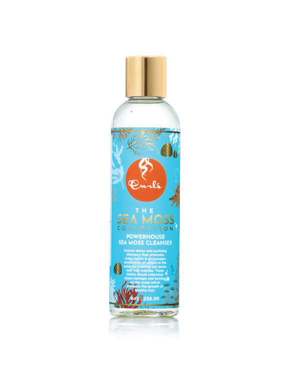 CURLS Sea Moss Powerhouse Hair Cleanser Natural Detox Shampoo Promotes Scalp Health Prevents Damage and Buildup For All