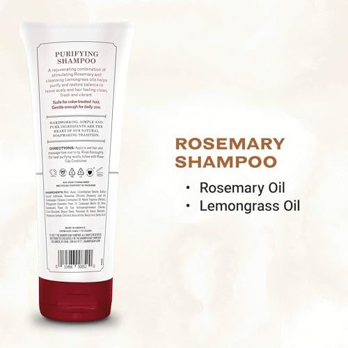 The Grandpa Soap Company Shampoo Purifying With Rosemary and Lemongrass Oils Leaves Scalp and Hair Feeling Clean and Fre