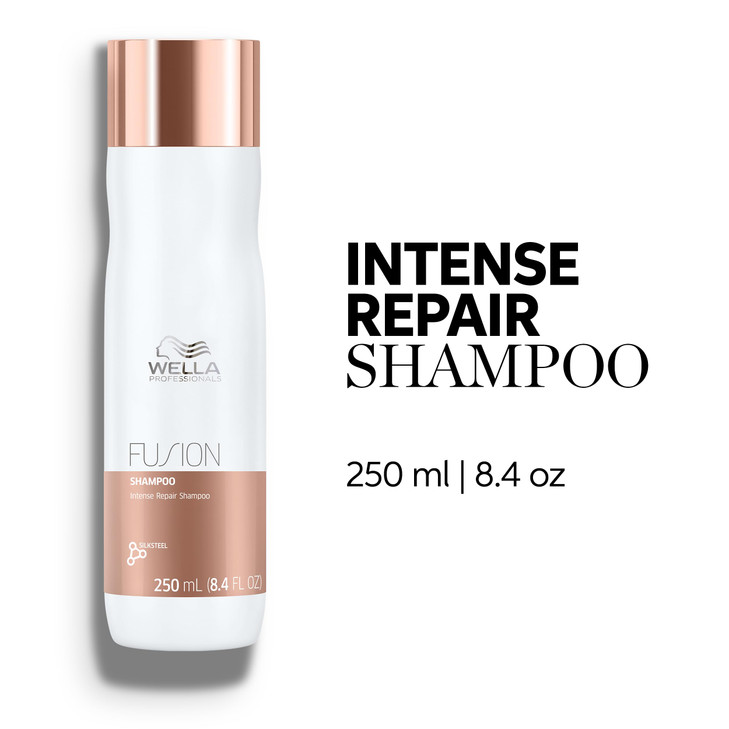 Wella Professionals Fusion Intense Repair Shampoo for Damaged Hair Repairs Strengthens Protects Against Breakage for Smo