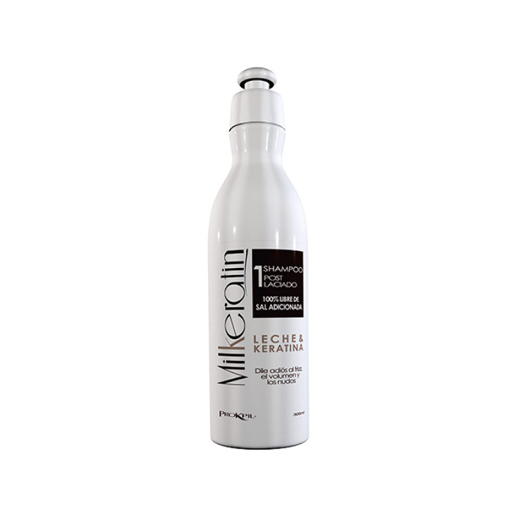 Prokpil Milkeratin Step 1 Shampoo Salt Free Post Straightened Care Parabens Free No Frizz Champu Pos Laciado Libre de pa