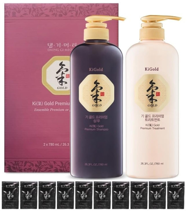 DAENG GI MEO RI Ki Gold Premium Shampoo Treatment and Travel Pouch Set 10ml Pouch