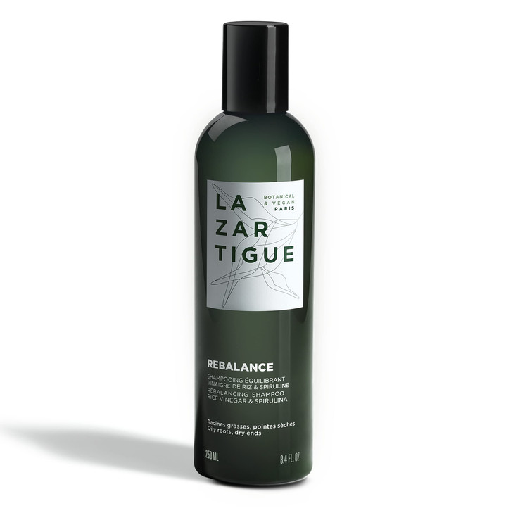 Lazartigue Rebalance Shampoo Rice Vinegar Spirulina Purifies Oily Roots Balances Moisture Vegan Sulfate Silicone Free 84