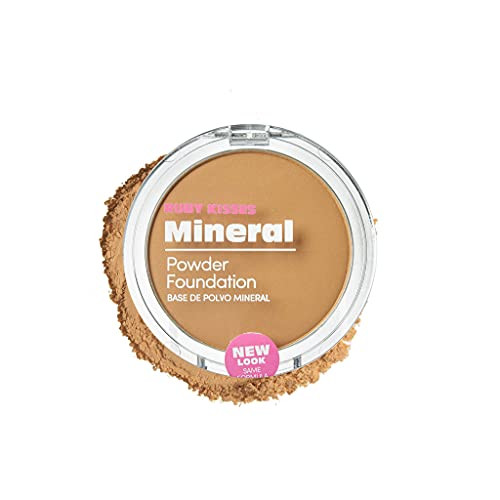 Ruby Kisses Mineral Pressed Powder Foundation, Medium to Full Coverage Natural Finish 0.35 Ounce (Golden Honey) online at globaldelivered
