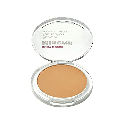 Ruby Kisses Mineral Pressed Powder Foundation, Medium to Full Coverage Natural Finish 0.35 Ounce (Golden Honey) online at globaldelivered