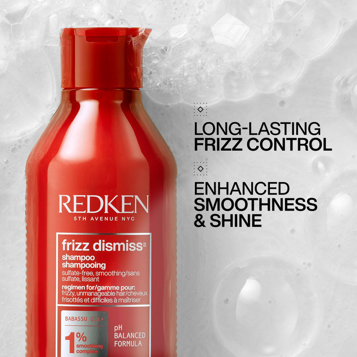 Redken Sulfate Free Frizz Dismiss Shampoo For Frizzy Hair Smooths Manages Frizz