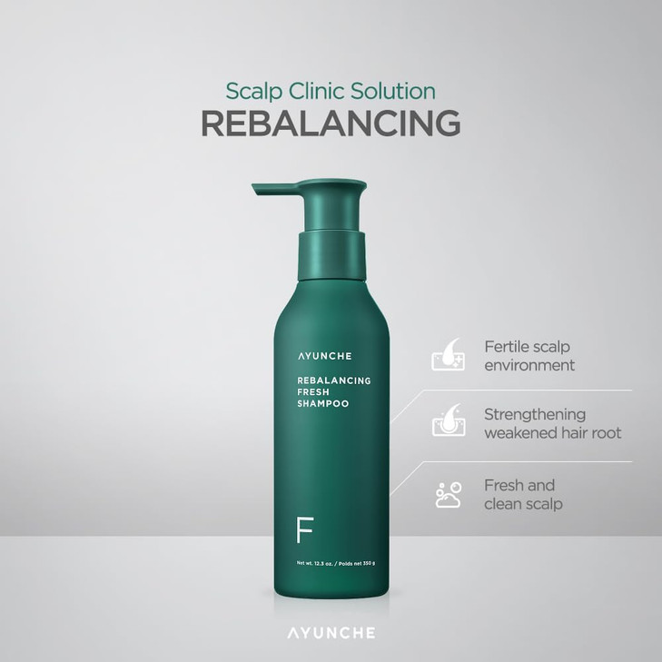 AYUNCHE Fresh Rebalancing Shampoo 176oz Rebalancing Hair Mask Mini Kit 1oz For Oily Scalp Cleanse Excess Sebum Strengthe