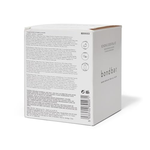 Bondbar Bonding Essential Kit Contains PreShampoo Shampoo Conditioner and Styling Cream 4 x 4 Oz