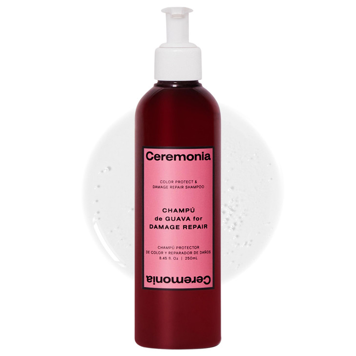 Ceremonia Guava Protect Repair Shampoo with Aloe Vera for Damaged and Color Treated Hair 845 Fl Oz 250 mL