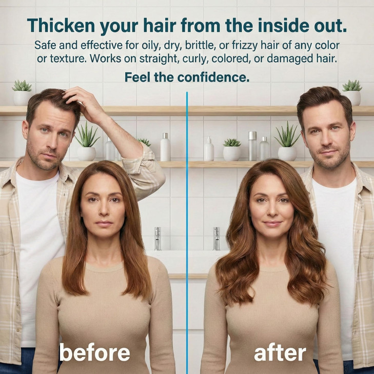 Paisle Botanics Biotin Thickening Shampoo Natural Volumizing Formula for Fine or Thinning Hair and Fuller Looking Volume