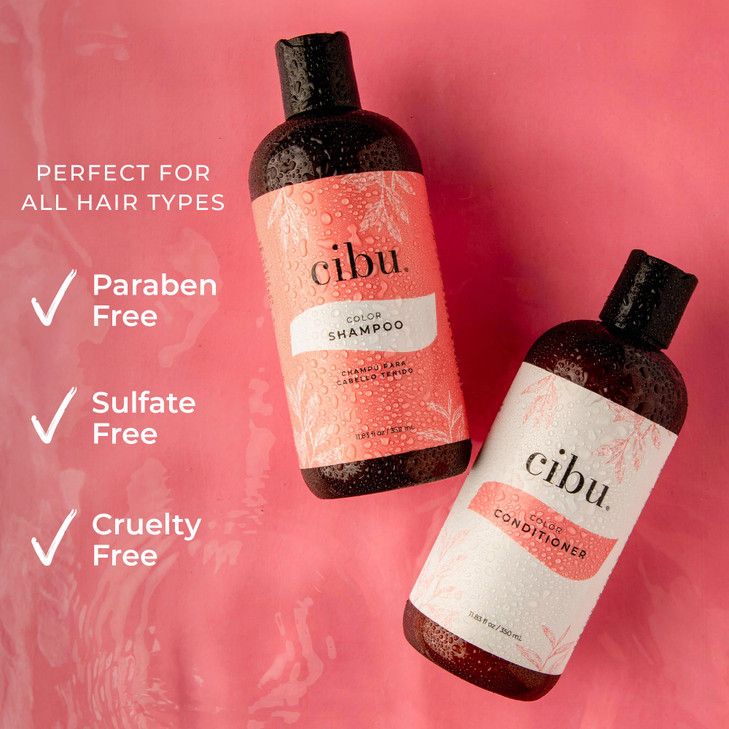 CIBU Color Shampoo 30011 for Dry ColorTreated Hair Gently Cleanses Hydrates and Strengthens Revitalize Hair and Scalp Re