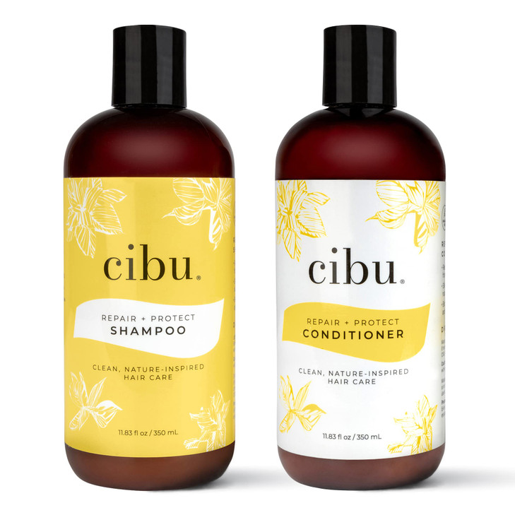CIBU Repair Protect Shampoo and Conditioner Set Safe for ColorTreated Hair Paraben Free and Sulfate Free Shampoo and Con