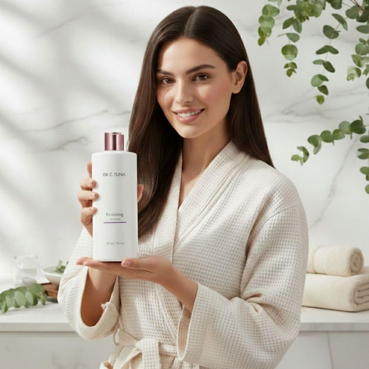 FARMASi Dr C Tuna Reviving Shampoo Volumizing Strengthening Formula with Garlic Extract Capixyl Trichogen Lightweight Da