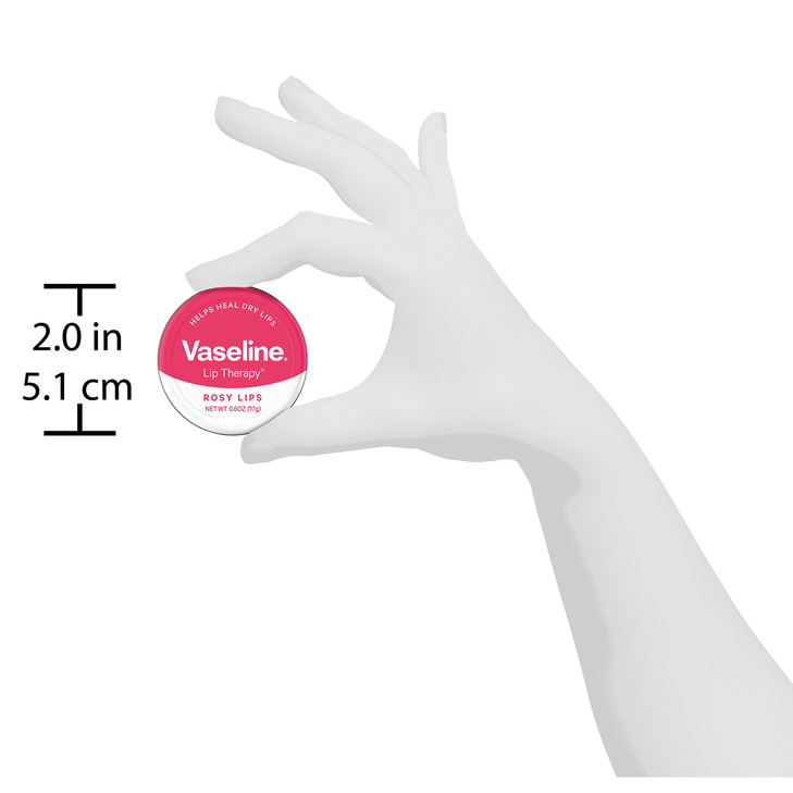 Vaseline Lip Therapy Lip Balm Tin, Rosy Lips, 0.6 Ounce online at globaldelivered