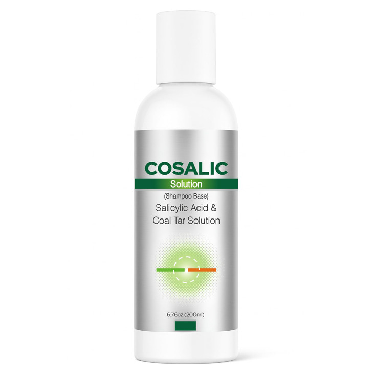 SALVE Cosalic Shampoo Solution 200 ml 676 fl oz with Salicylic Acid Coal Tar for DandruffProne and PsoriasisProne Scalp