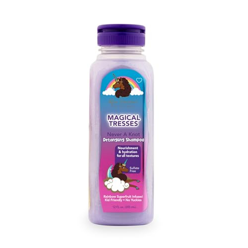 MAGICAL TRESSES Afro Unicorn Wavy Coily and Curly Hair Shampoo Defining Taming Softening and Moisturizing Hair Care Mois